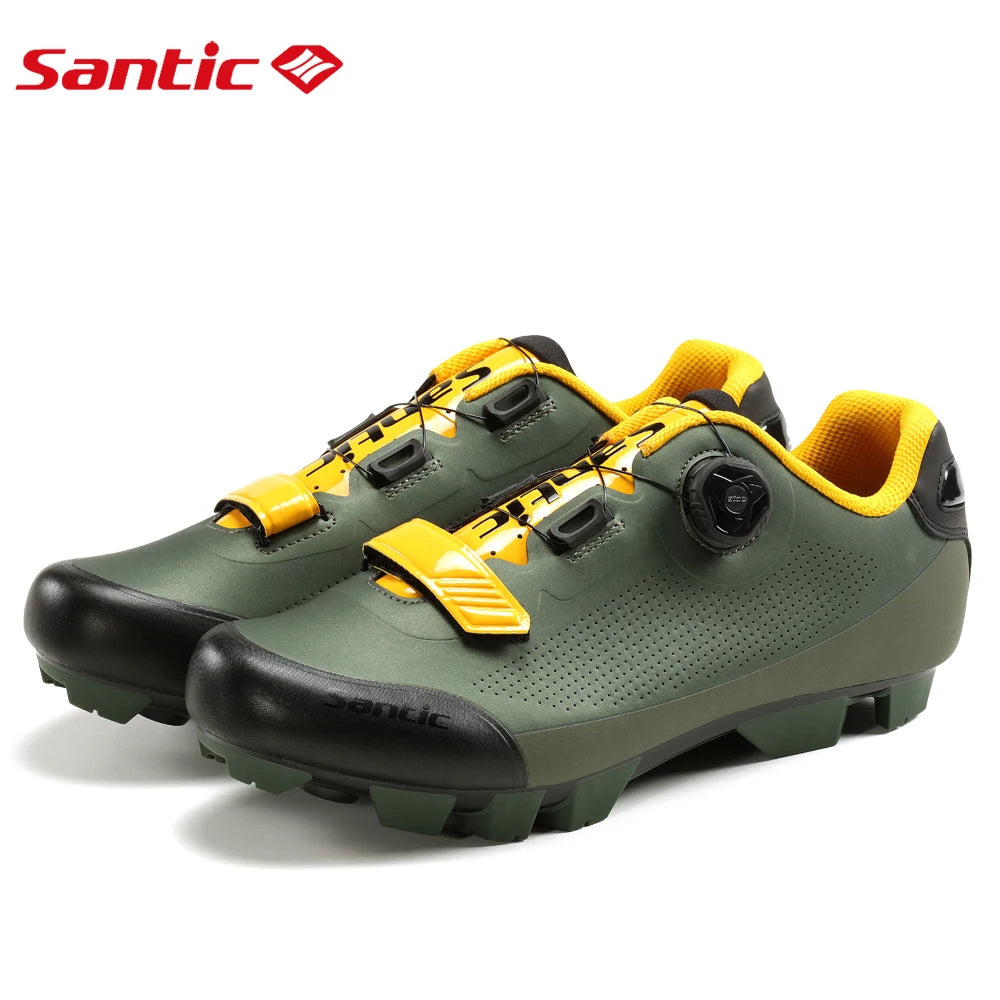 Santic Cycling Road Lock Shoes Outdoor Riding Sports Mountain Bike  With Locks Comfortable Breathable Biking Sneakers Unisex