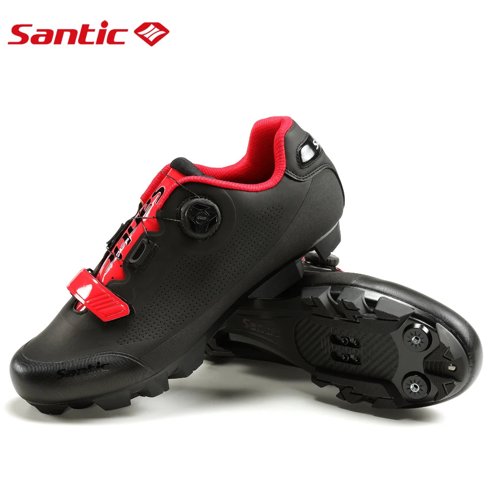 Santic Cycling Road Lock Shoes Outdoor Riding Sports Mountain Bike  With Locks Comfortable Breathable Biking Sneakers Unisex