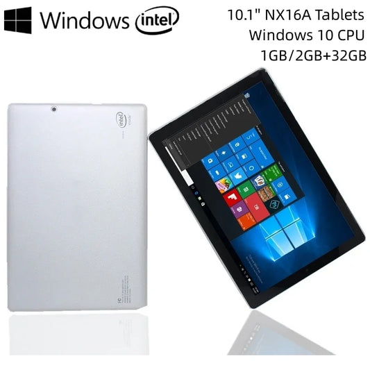 10.1Inch Windows 10 Tablet PC 2GB RAM 32GB ROM x5-8350 Quad Core CPU Micro USB Port 5000mAh Battery