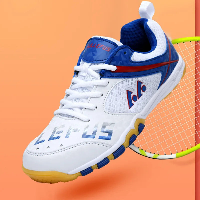 LEFUS Men Sneakers Badminton Shoes Size 36-45 Women Anti Slip Light Weight Table Tennis Shoes Sports Handball Athletics Shoes