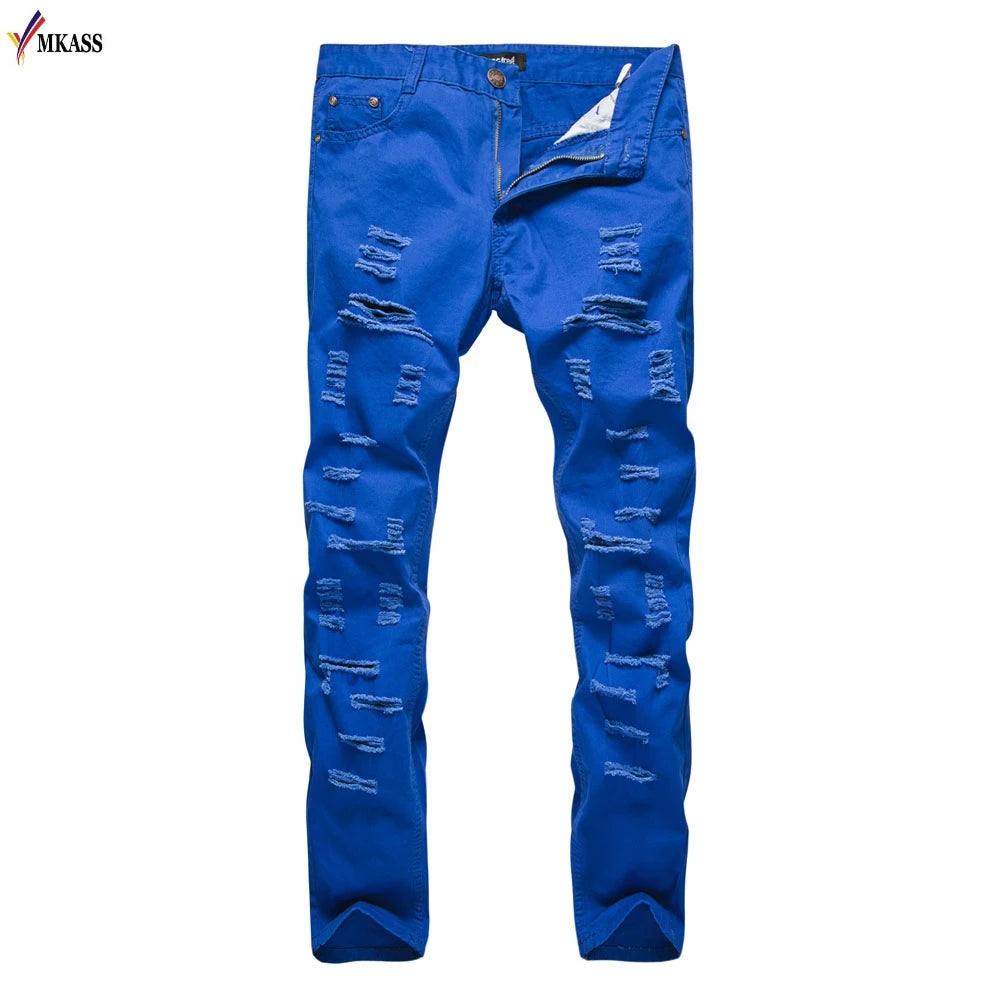 2 Blue Denim Pants Male Jeans