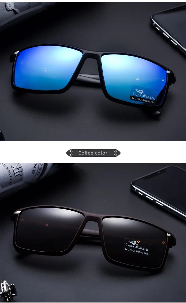 Cook shark sunglasses men's polarized sunglasses driving glasses new UV protection driver night vision goggles