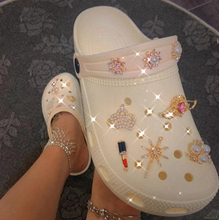 Hot Summer Women Slippers Garden Shoes Quick Dry Wedges Beach Sandals Antiskid Girls Platform Chain Clogs Flip Flops Shose