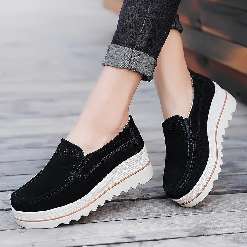 Women Casual Shoes Loafers  New Round Toe Solid Female Sneakers Breathable Women Shoes Flats Plus Size Zapatos De Mujer yyy78