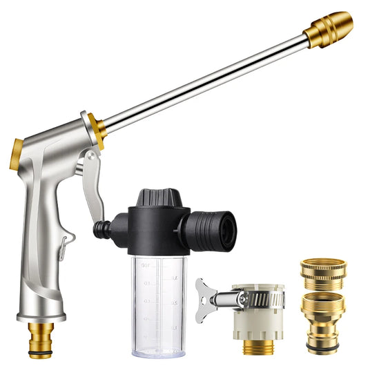 Multifunctional Garden Watering Spray Gun Household High Pressure Sprinkler Foam Car Wash Nozzle Water Jet Gun Garden Tools