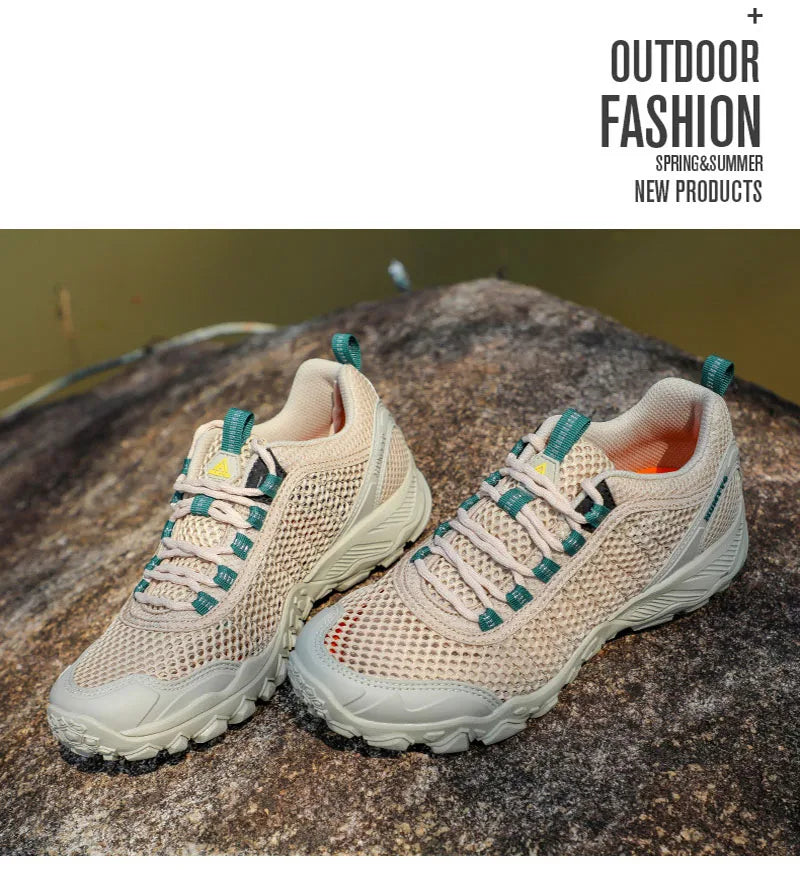 HUMTTO Outdoor Mens Sneakers Breathable Light High Quality Couples Casual Shoes Man Non-slip Wear-resistant Lace-up Men Shoes