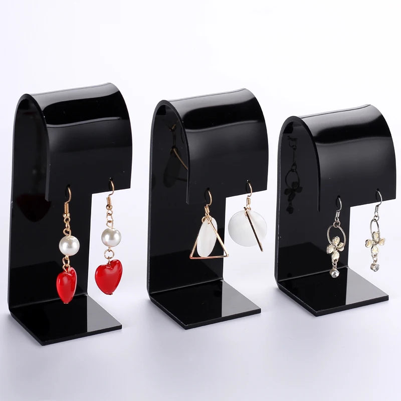 Fashion Acrylic  Earring Display Earrings Organizer Jewelry Display Case Ear Hook Jeweler Holder