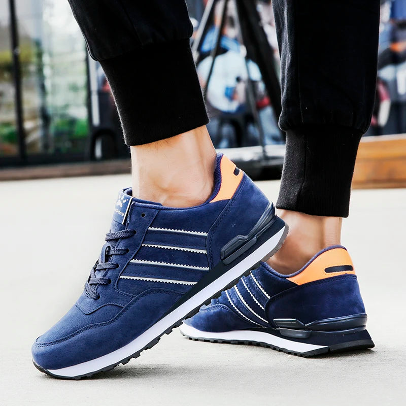 Breathable Sneakers Men Sport Running Shoes Women Light Athletic Shoes Leather Men Casual Flats Trail Walking Shoe Plus Size