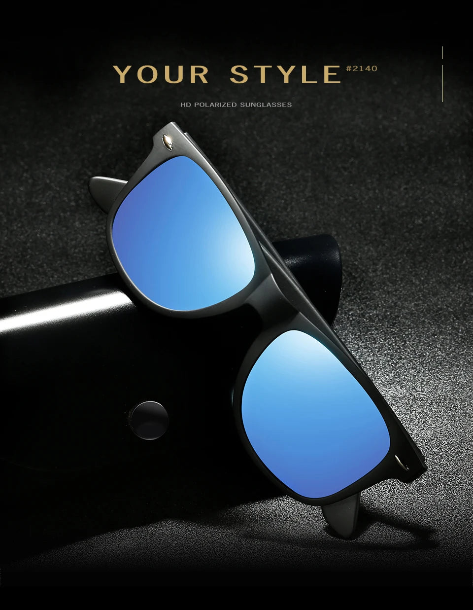 KANASTAL Polarized Sunglasses Men Women Brand Design Driving Square Frame Sun Glasses Male Classic Gafas De Sol UV400