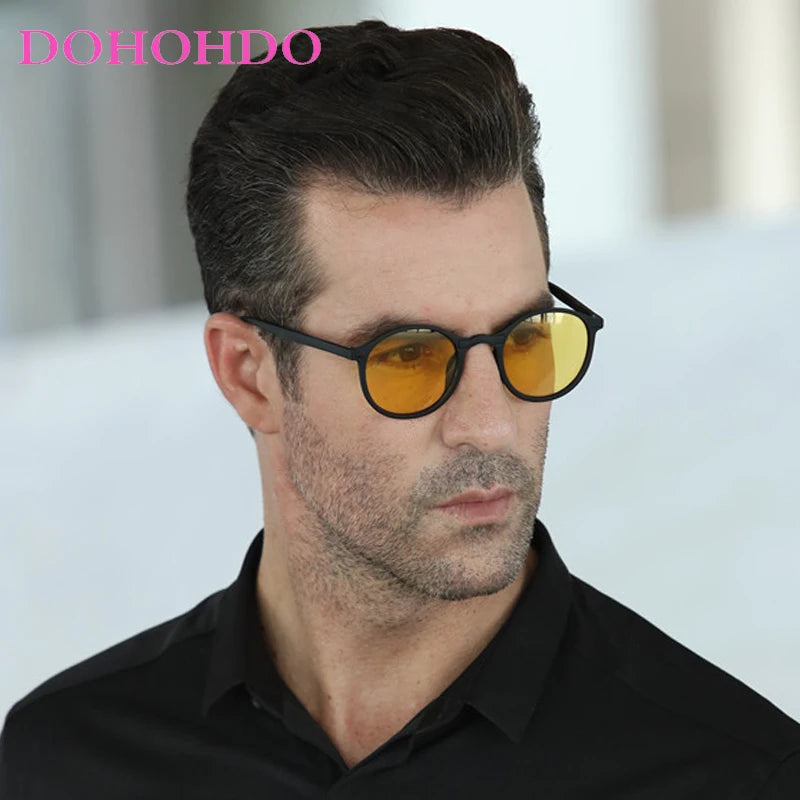 DOHOHDO New Women Round Polarized Sunglasses Retro Vintage Driving Steampunk Eyewear Male Small Sun Glasses Gafas Ciclismo UV400