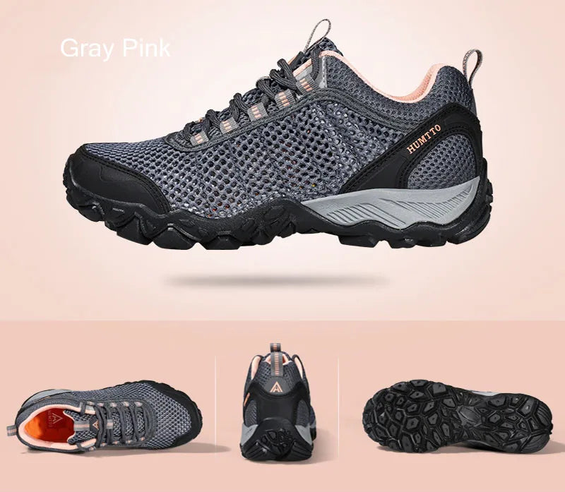 HUMTTO Outdoor Mens Sneakers Breathable Light High Quality Couples Casual Shoes Man Non-slip Wear-resistant Lace-up Men Shoes