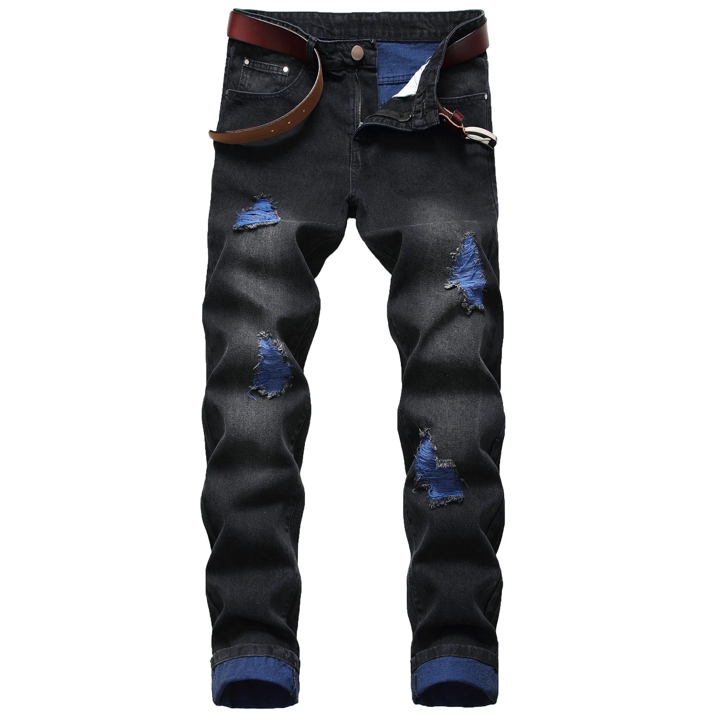 2 Blue Denim Pants Male Jeans