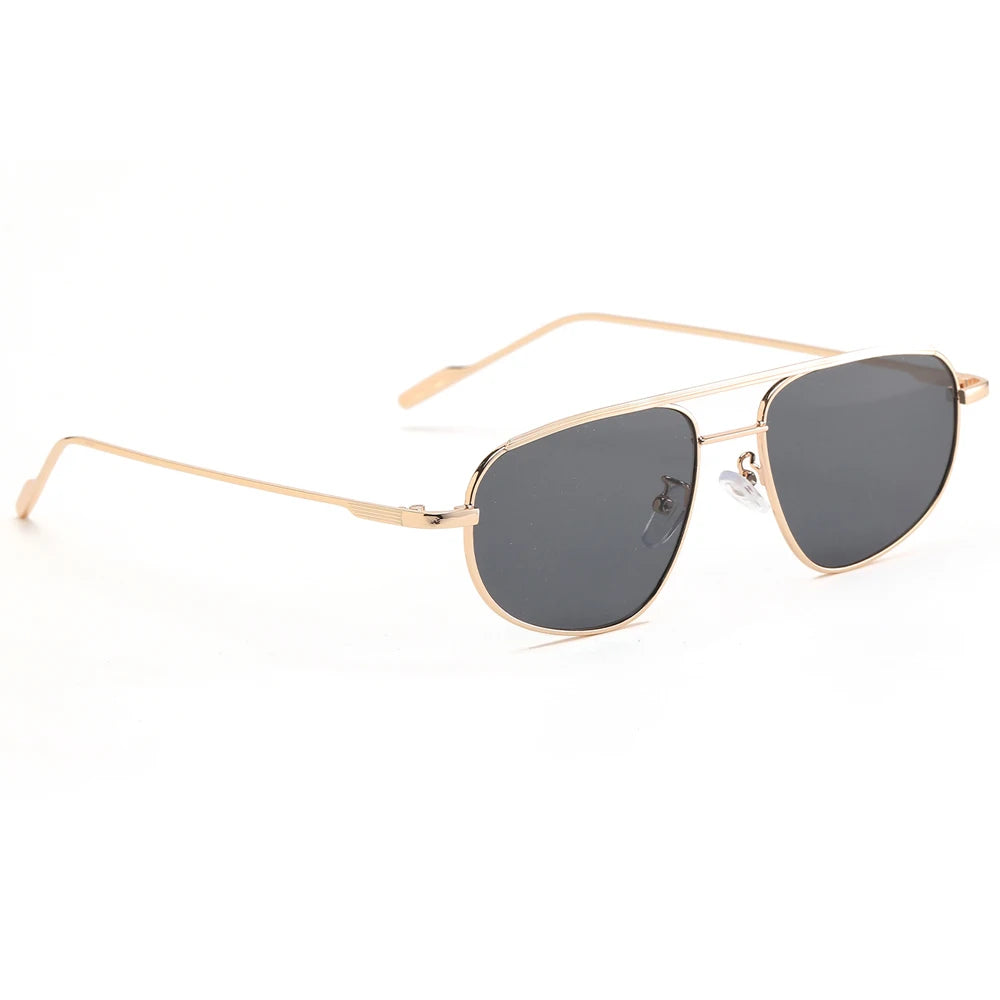 Peekaboo metal frame oval sunglasses for men double bridge women sun glasses uv400 green gold dropshipping 2022 winter gifts