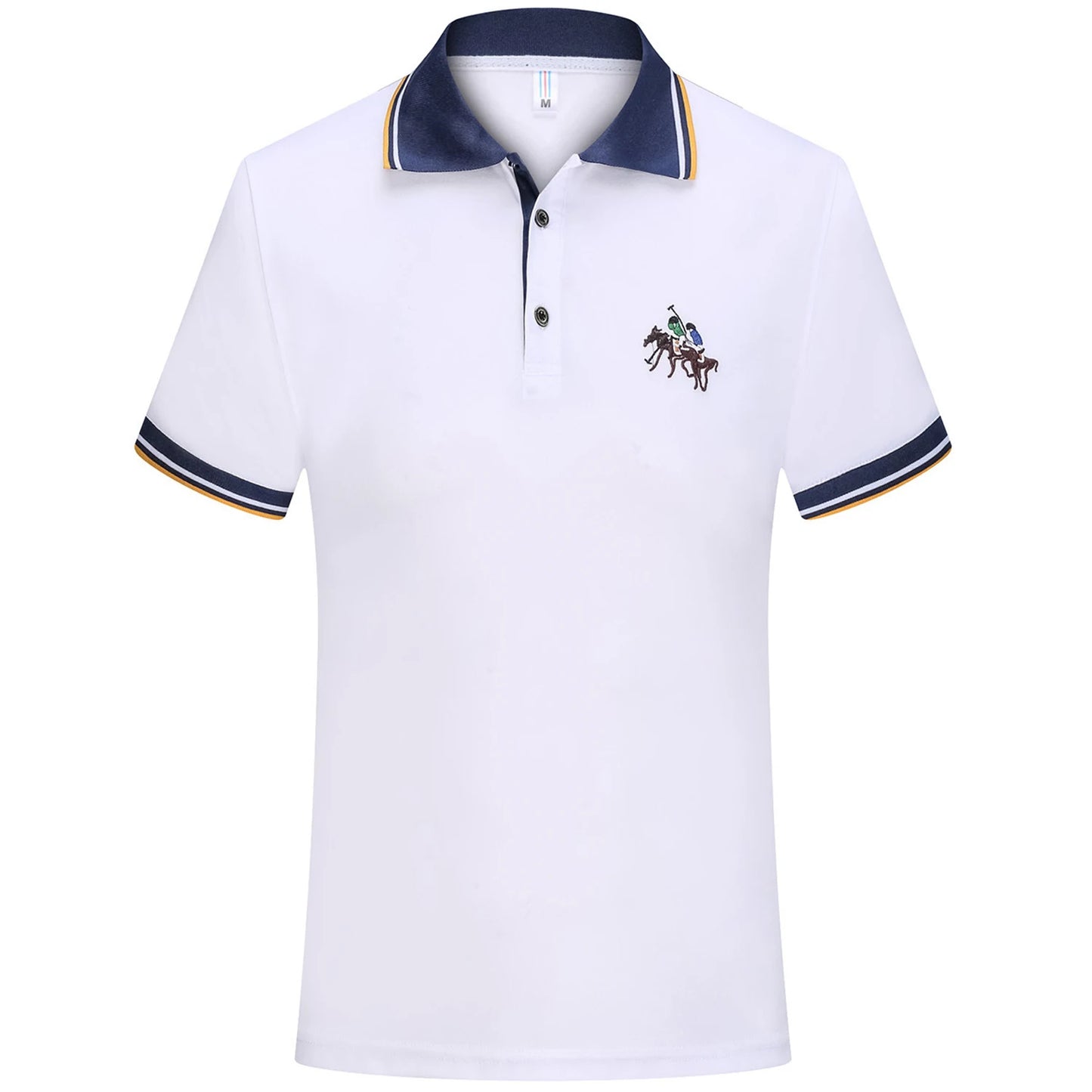 polo shirt men 6XL 7XL 8XL Summer new high quality mens short-sleeved polo shirt embroidery Men's business casual polo shirt T02