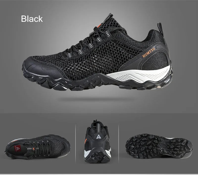 HUMTTO Outdoor Mens Sneakers Breathable Light High Quality Couples Casual Shoes Man Non-slip Wear-resistant Lace-up Men Shoes