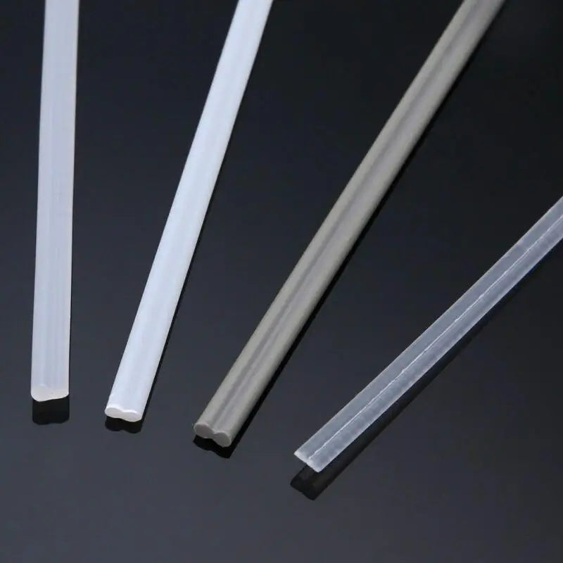 50pcs Plastic Welding Rods Bumper Repair ABS/PP/PVC/PE Welding Sticks Welding Soldering Supplies Grey White Black Beige Color