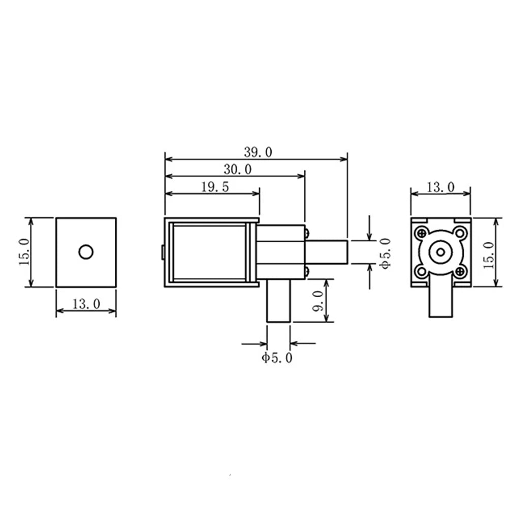 DC 3.7V 6V 12V micro 2-position 2-way solenoid valve normally closed DC valve vacuum mini electromagnetic valve N/C air switch