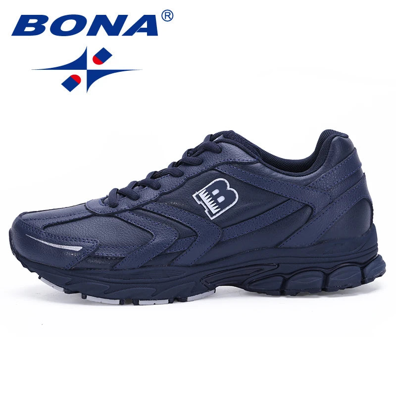 BONA New Hot Style Men Walking Shoes Lace Up Sport Shoes Outdoor Jogging Athletic Shoes Comfortable Men Sneakers Free Shipping