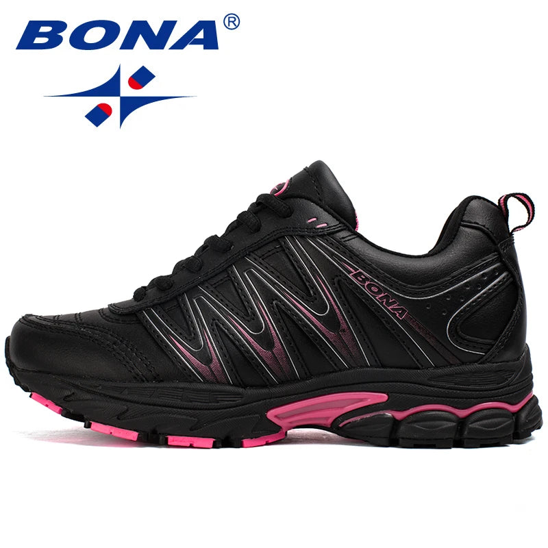 BONA New Hot Style Men Walking Shoes Lace Up Sport Shoes Outdoor Jogging Athletic Shoes Comfortable Men Sneakers Free Shipping