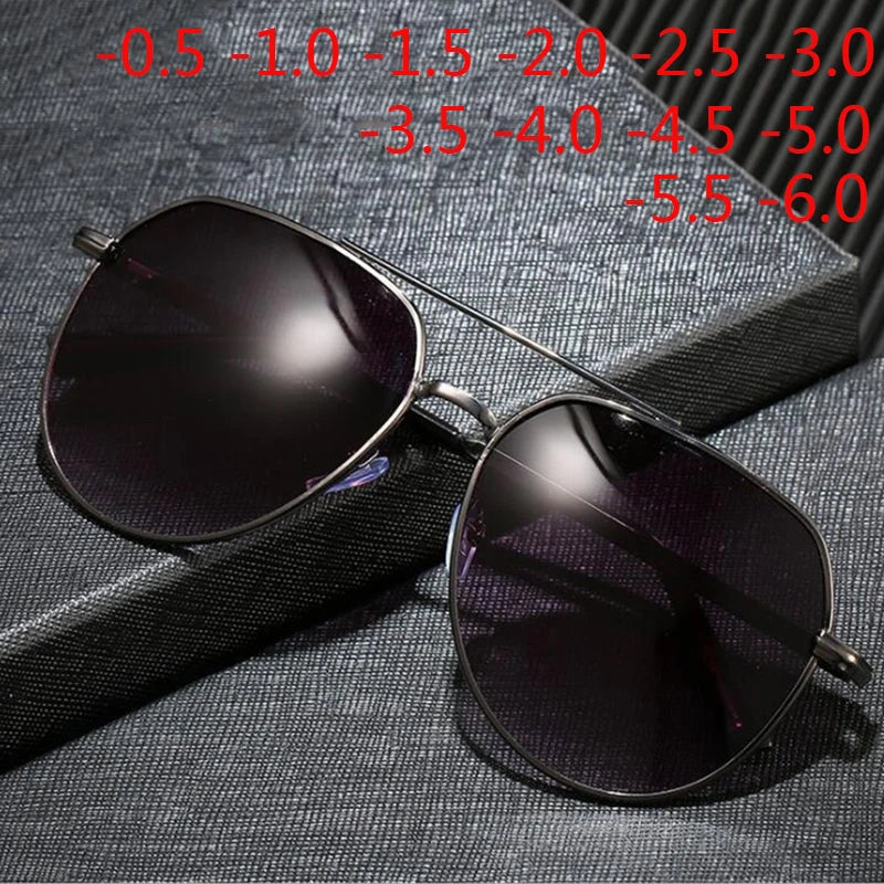 Diopter SPH 0 -0.5 -1 -1.5 -2 -2.5 -3 -3.5 -4 -4.5 -5 -5.5 -6.0 Finished Myopia Sunglasses Men Women Nearsighted Glasses