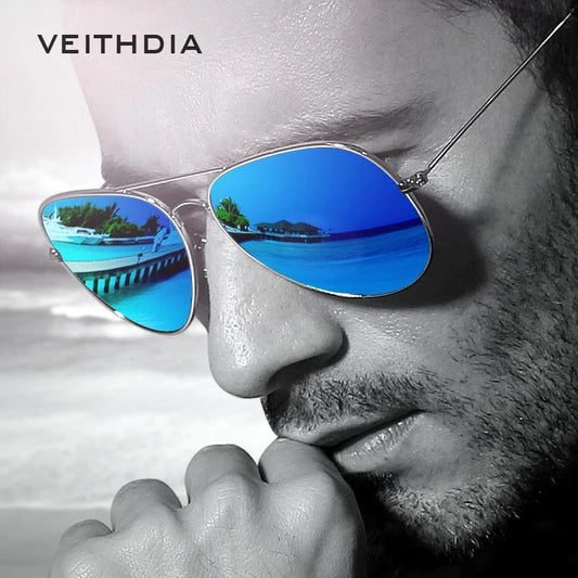 VEITHDIA Classic Fashion Polarized Men Women Sunglasses Reflective Coating Lens Eyewear Accessories Sun Glasses For Male/Female