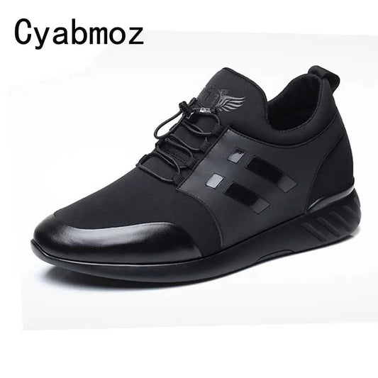 New Casual Comfortable Men's Height Increase Shoes Hidden Lift insole Taller 6cm/8cm for Young Man Sneakers