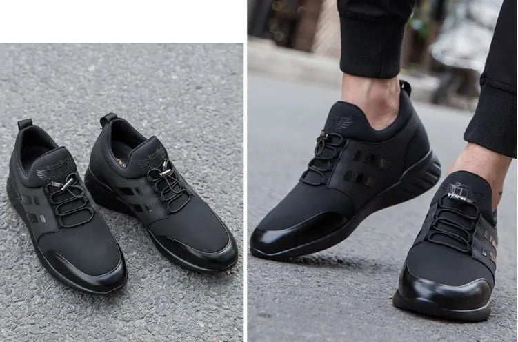 New Casual Comfortable Men's Height Increase Shoes Hidden Lift insole Taller 6cm/8cm for Young Man Sneakers