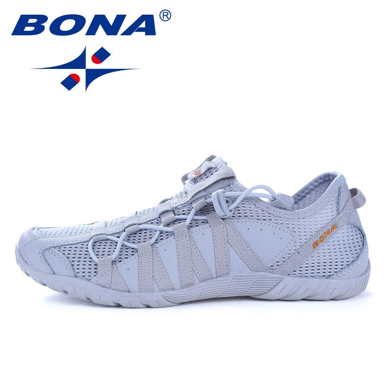 BONA New Hot Style Men Walking Shoes Lace Up Sport Shoes Outdoor Jogging Athletic Shoes Comfortable Men Sneakers Free Shipping