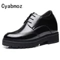 New Casual Comfortable Men's Height Increase Shoes Hidden Lift insole Taller 6cm/8cm for Young Man Sneakers