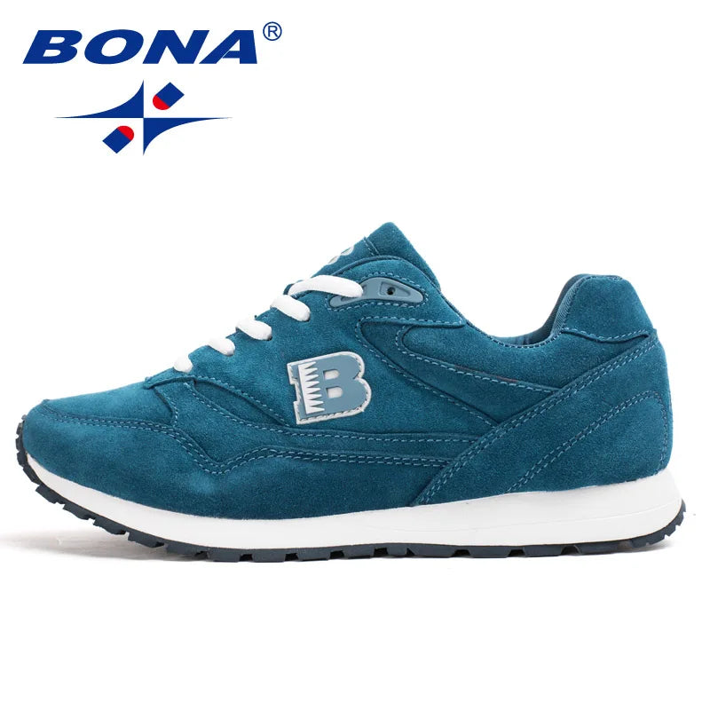 BONA New Hot Style Men Walking Shoes Lace Up Sport Shoes Outdoor Jogging Athletic Shoes Comfortable Men Sneakers Free Shipping