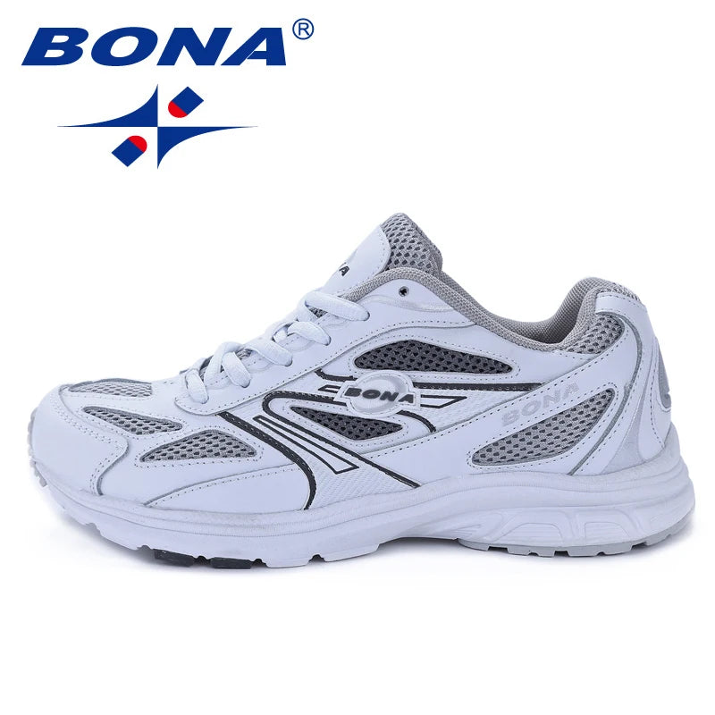 BONA New Hot Style Men Walking Shoes Lace Up Sport Shoes Outdoor Jogging Athletic Shoes Comfortable Men Sneakers Free Shipping