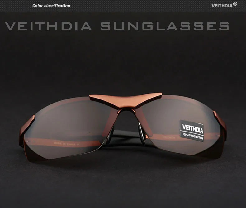 VEITHDIA Sunglasses Men's Brand Designer Cycling Sports Polarized UV400 Lens Outdoor Sun Glasses Driving Eyewear For Male 6501