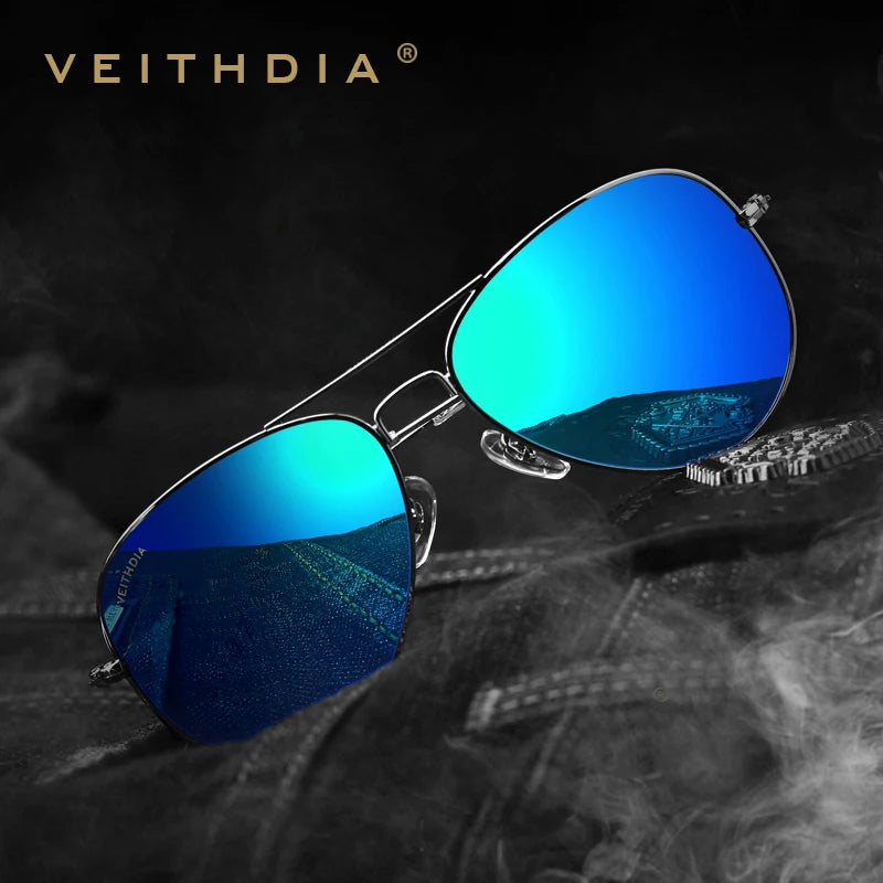 VEITHDIA Classic Fashion Polarized Men Women Sunglasses Reflective Coating Lens Eyewear Accessories Sun Glasses For Male/Female