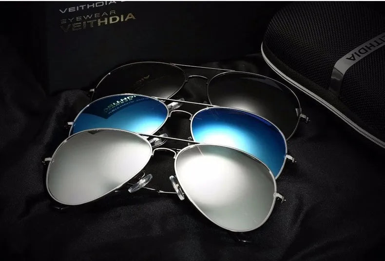 VEITHDIA Classic Fashion Polarized Men Women Sunglasses Reflective Coating Lens Eyewear Accessories Sun Glasses For Male/Female