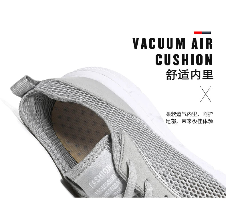 Summer Mesh Shoes Men Sneakers Breathable Light Men's Casual Shoes Lace-Up Walking Footwear Tenis Masculino Zapatillas Hombre