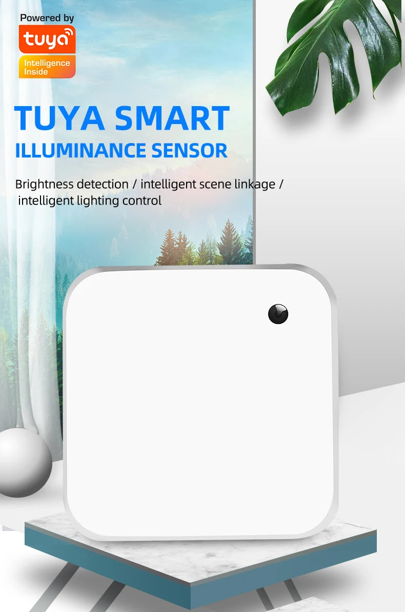 Tuya WiFi Smart Light Sensor Battery powered Smart Home Light/Curtain automation Control Outdoor Waterproof SmartLIfe App