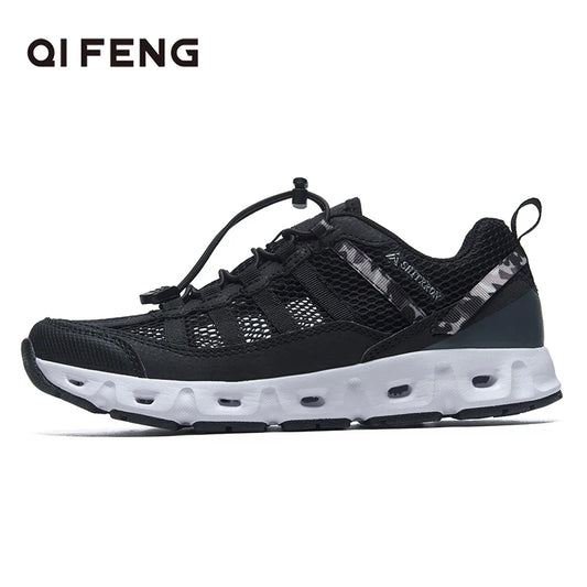 2023 Summer Sneakers Men Outdoor Beach Shoes Women Aqua Travelling Breathable Light  Hiking Shoes Water Sports Training Footwear