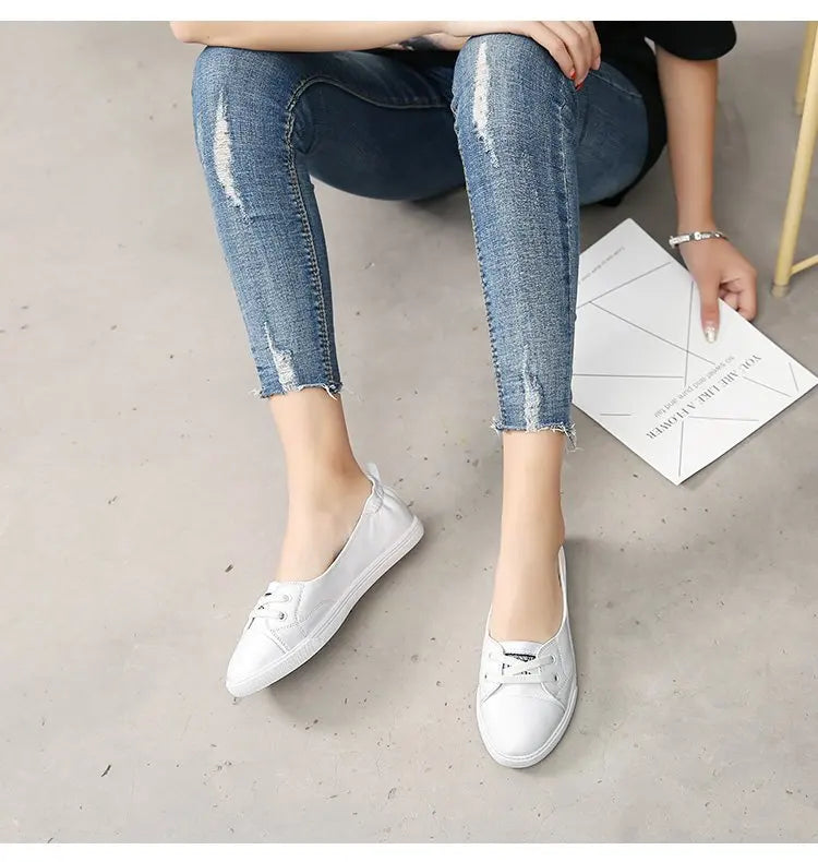 Breathable Shoes Shallow Mouth Round Toe All-Match Casual Female Sneakers Shose Women 2024 Fashion Women's Tennis Small Dress