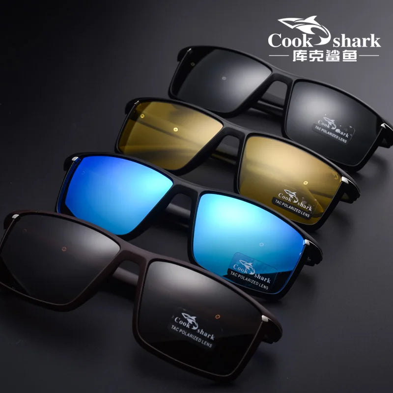 Cook shark sunglasses men's polarized sunglasses driving glasses new UV protection driver night vision goggles