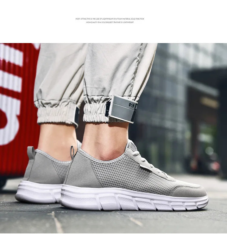 New Mesh Men Shoes Lac-up Casual Shoes Men Sneakers Breathable Lightweight Footwear Comfortable Sport Trainers Zapatillas Hombre