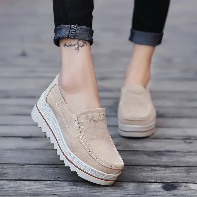 Women Casual Shoes Loafers  New Round Toe Solid Female Sneakers Breathable Women Shoes Flats Plus Size Zapatos De Mujer yyy78