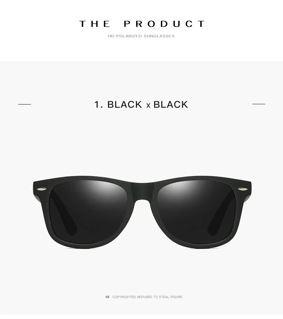 KANASTAL Polarized Sunglasses Men Women Brand Design Driving Square Frame Sun Glasses Male Classic Gafas De Sol UV400