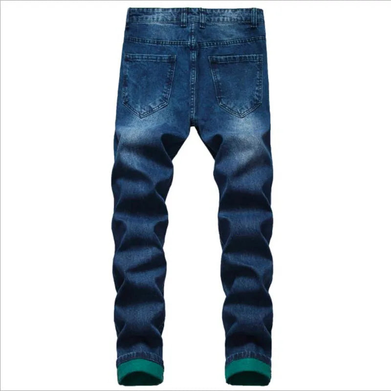 2 Blue Denim Pants Male Jeans