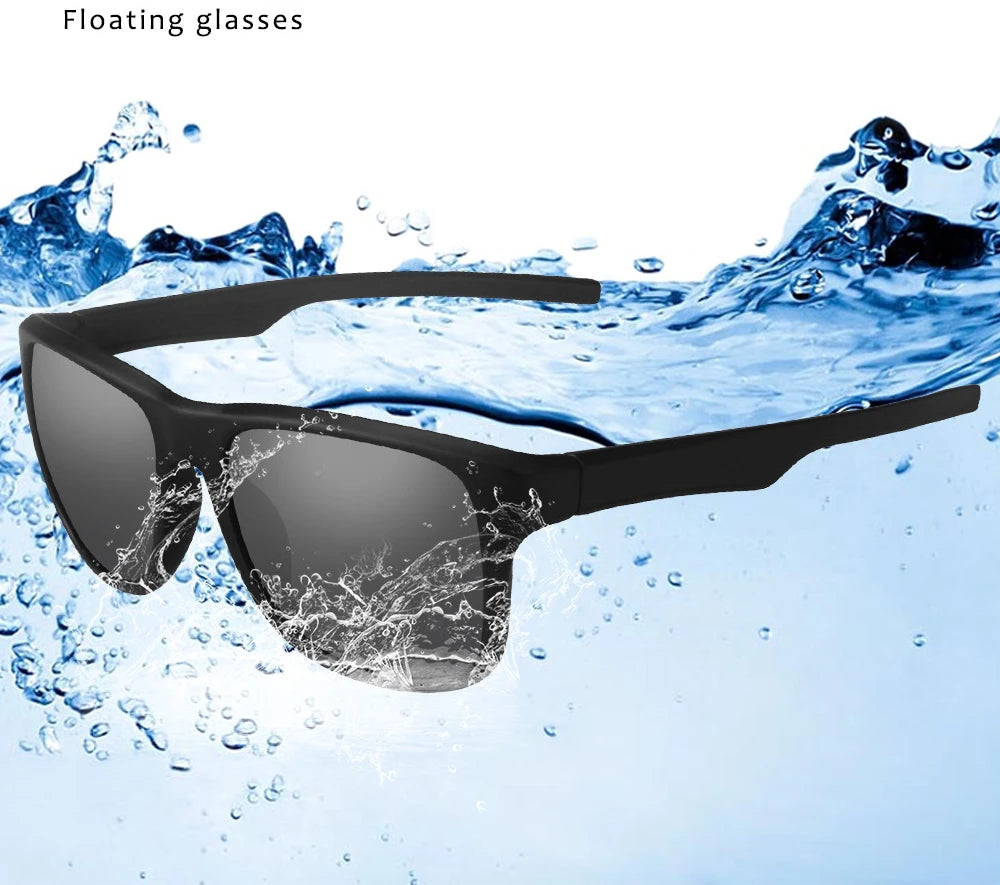 Floating Sunglasses Men Vintage Polarized UV400 Lens TPX Material Driving Fishing Sun Glasses Sports Eyewear for Male