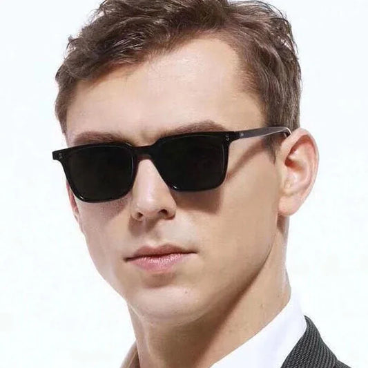 Fashion Square Sunglasses Men Brand Designer Vintage Sun Glasses Male Black Retro Small Frame Outdoor Driving Oculos De Sol