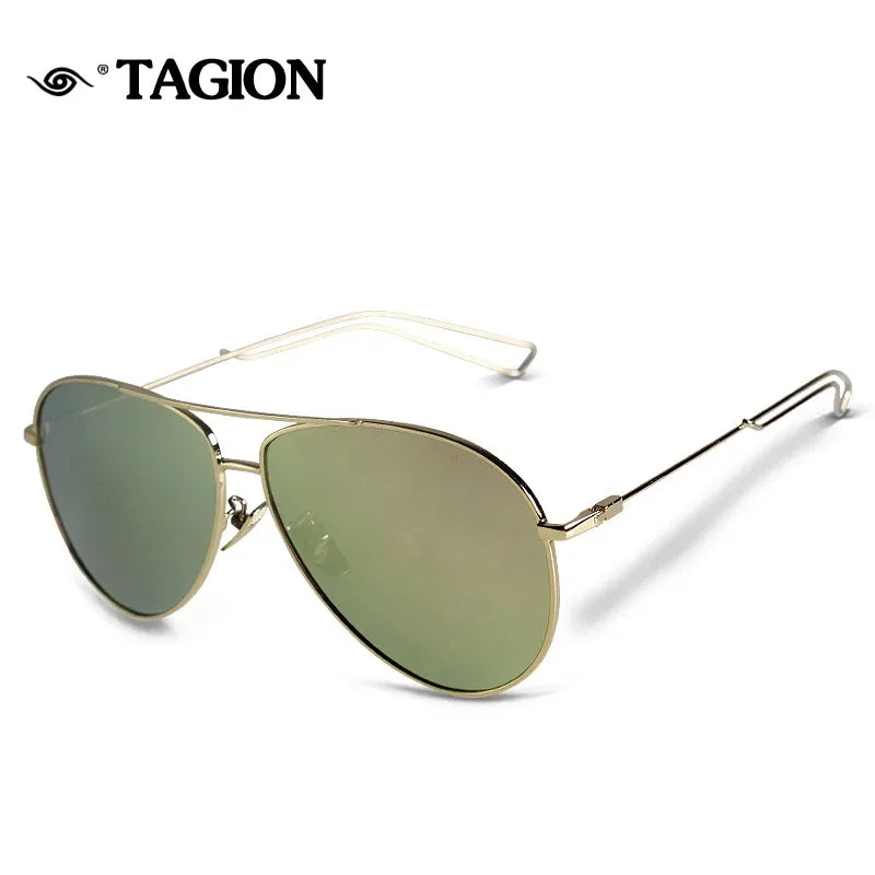 TAGION Brand Pilot Sunglasses Men Women Vintage Glasse Lunette De Soleil Homme Retro Sunglass Alloy Frame Eyeglasses 2702