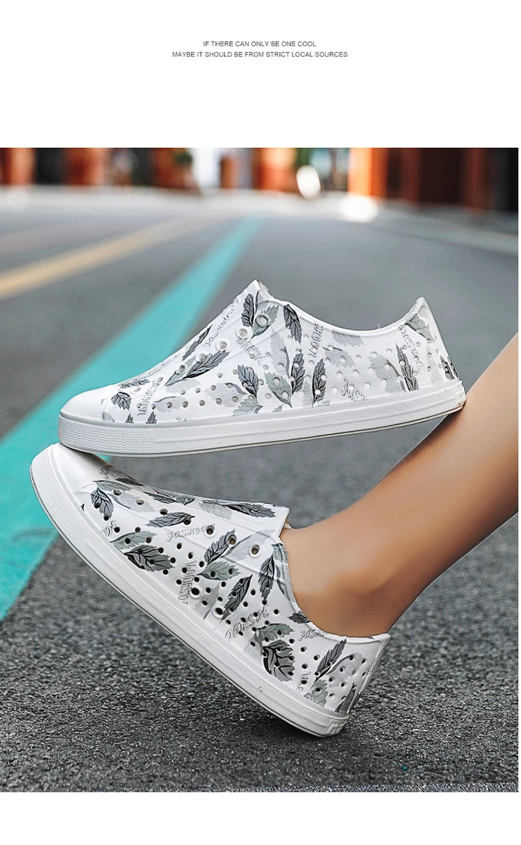 Women's Sandals Summer Men's Sandals Personalized Breathable Perforated Shoes Water Sports Shoes Wading Unisex Sandalias Hombre