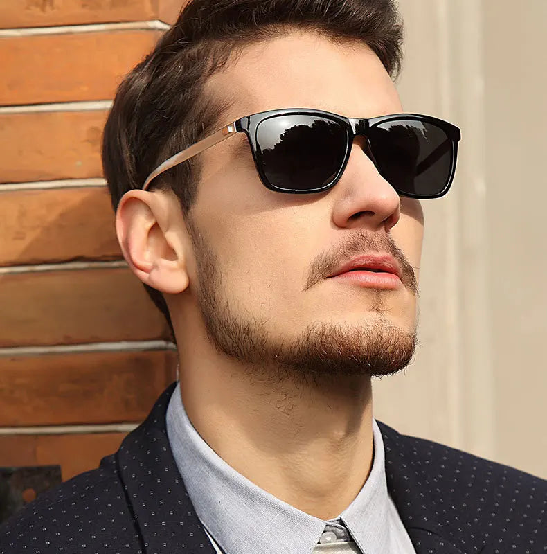 Square Men or Women Polarized Sunglasses Brand Designer HD lens Good Quality Fashion Sun Glasses For Driving night vision