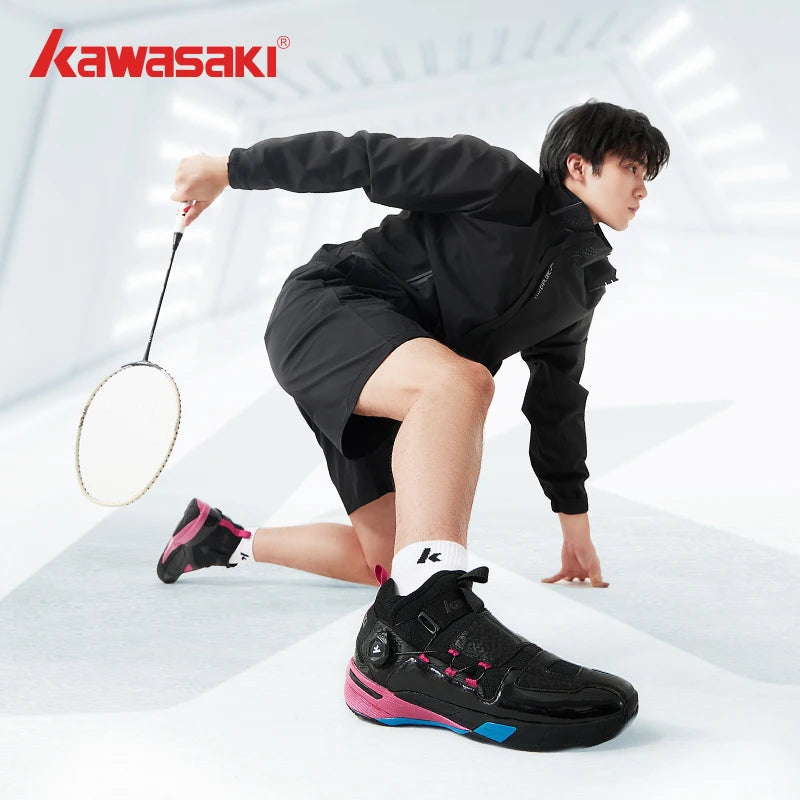 Kawasaki Badminton Shoes WIDE FEET FAVOR A3311 Sneakers Men Tennis Female Breathable Durable Sports Men's Sneaker Shoes