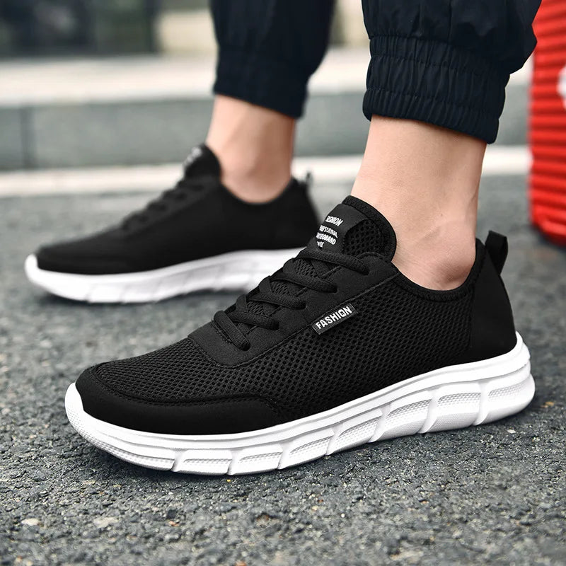 New Mesh Men Shoes Lac-up Casual Shoes Men Sneakers Breathable Lightweight Footwear Comfortable Sport Trainers Zapatillas Hombre